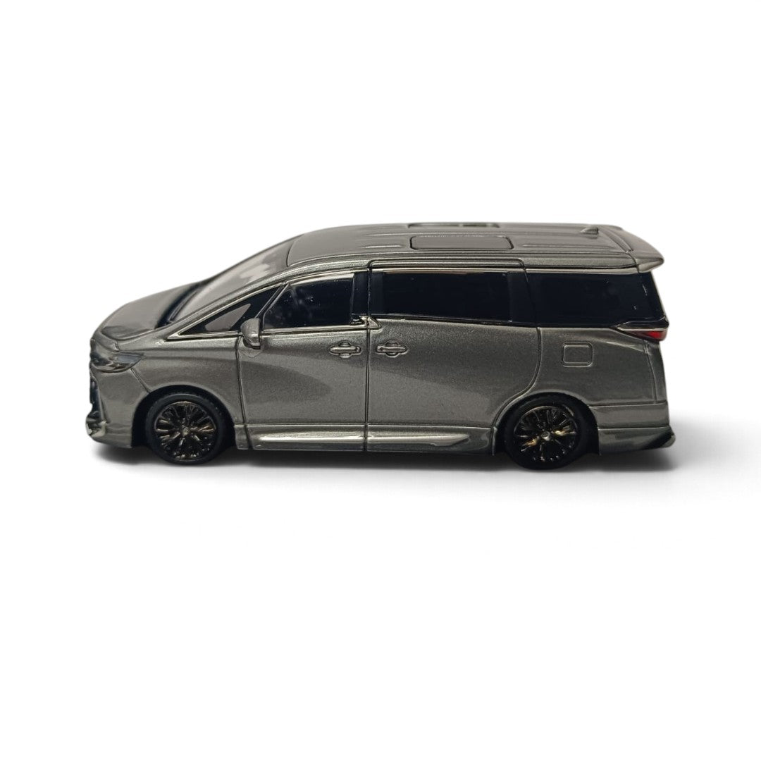 Hobby Japan 1:64 Toyota Vellfire Z Premier Hybrid (H40W) Genuine Options Precious Metal Die-Cast Model – Precious Metal | HJ642077CGM