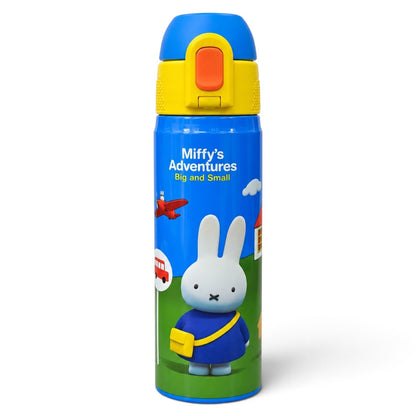Miffy & Friends 500ml Stainless Steel Vacuum Insulated Water Bottle with Flip-Top Sipper Lid – Assorted Designs