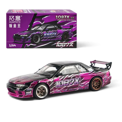XCARTOYS 1087X-02 PANDEM R32 “Echo Gao” 1:64 Diecast Model Car – Purple | Premium JDM Collector Edition