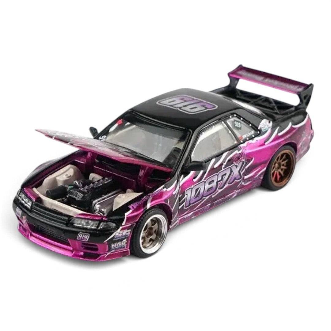 XCARTOYS 1087X-02 PANDEM R32 “Echo Gao” 1:64 Diecast Model Car – Purple | Premium JDM Collector Edition