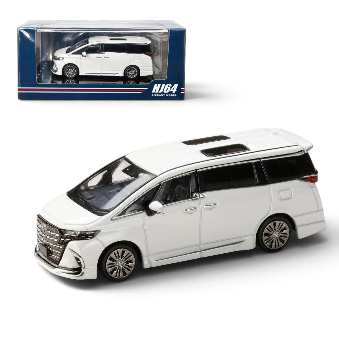 Hobby Japan 1:64 Toyota Alphard Z (H40W) Genuine Options – Platinum White Pearl Mica | HJ642078CW