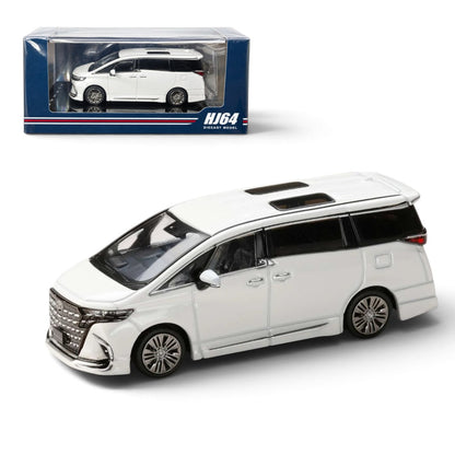 Hobby Japan 1:64 Toyota Alphard Z (H40W) Genuine Options – Platinum White Pearl Mica | HJ642078CW