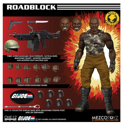 Mezco One:12 Collective G.I. Joe Roadblock Action Figure – Exclusive - Jaiman Toys