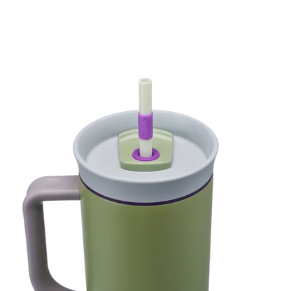 Owala FreeSip 40oz (1.18L) Insulated Tumbler with Handle & Straw | Stainless Steel Travel Mug