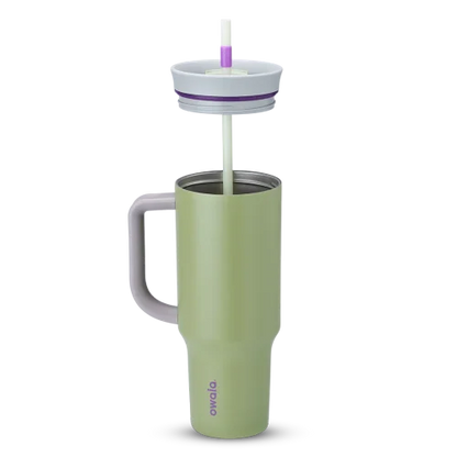 Owala FreeSip 40oz (1.18L) Insulated Tumbler with Handle & Straw | Stainless Steel Travel Mug