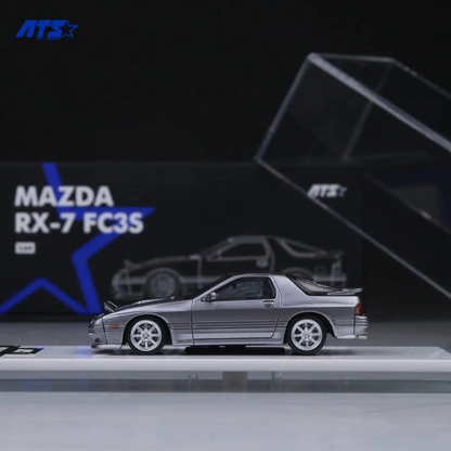 ATS 1:64 Mazda RX-7 Mk2 FC3S – Silver Grey | Retractable Headlights Diecast Model (ATS880203)