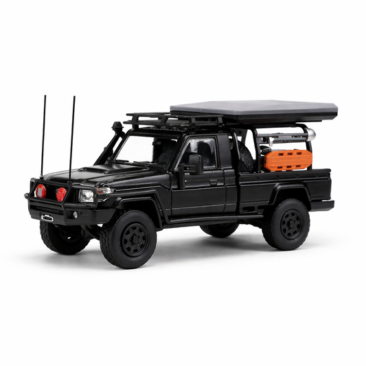 Autobots 1:64 Black Land Cruiser LC79 Pickup Truck Model Diecast Metal Car