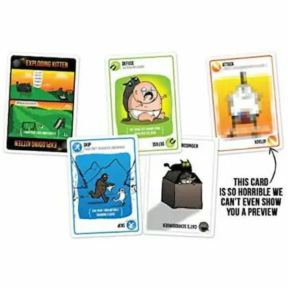 Exploding Kittens Black Card Board Game - Jaiman Toys