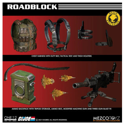 Mezco One:12 Collective G.I. Joe Roadblock Action Figure – Exclusive - Jaiman Toys