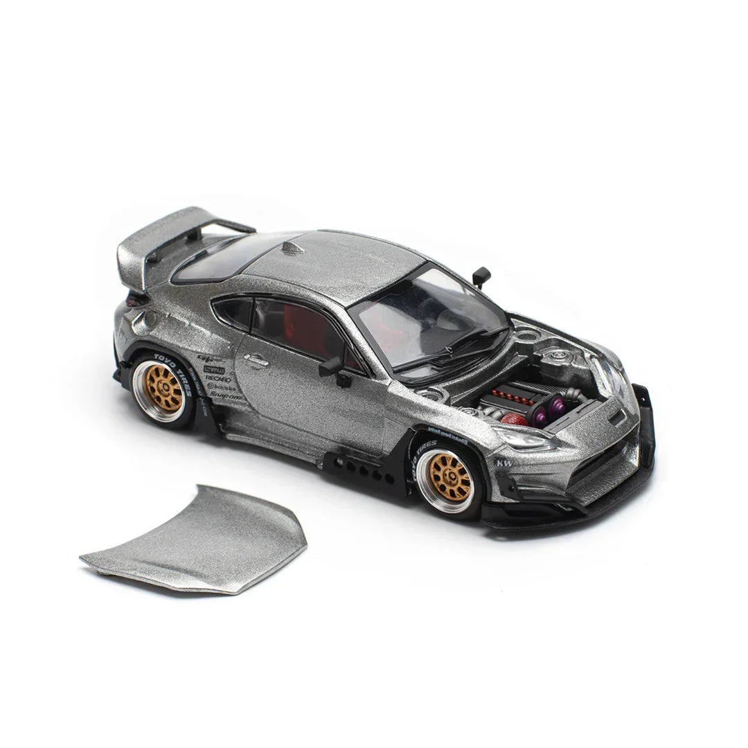 POP Race 1:64 PANDEM GR86 Silver – Diecast Model Car – Jaiman Toys