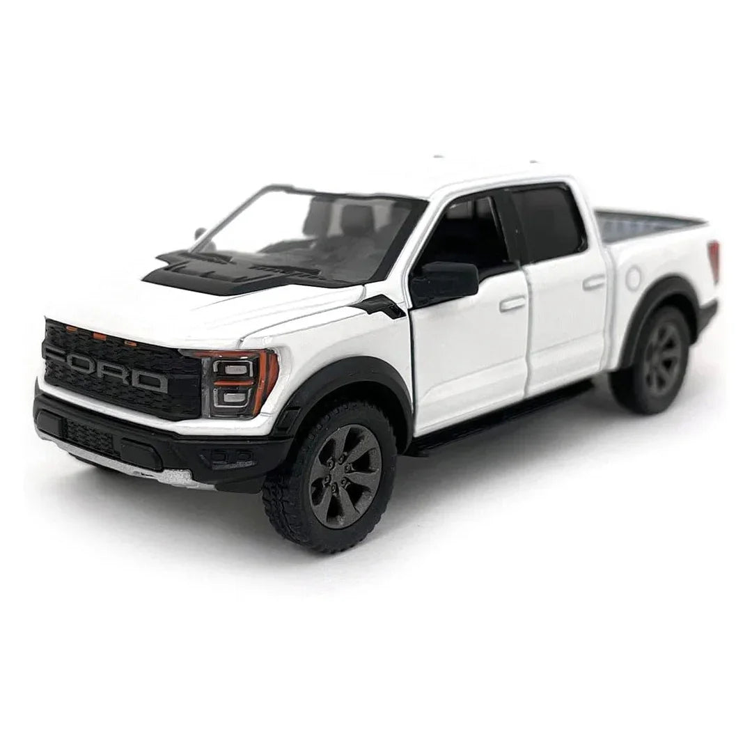 KiNSMART KT5436W 2022 Ford F-150 Raptor – 5" 1:46 Scale Die-Cast Model Toy Truck - Jaiman Toys