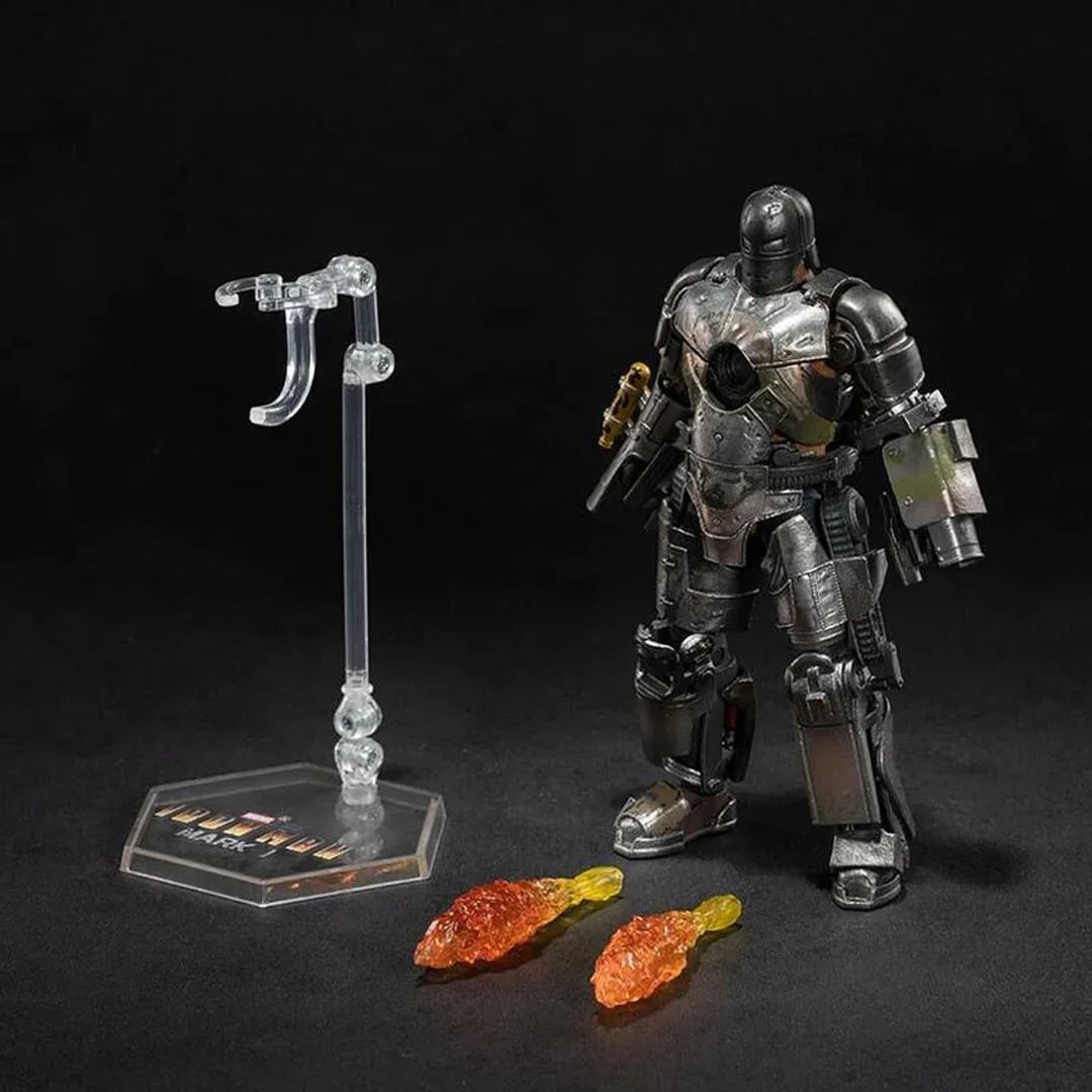 ZD Toys 1/10 Iron Man Mark I Action Figure – Marvel Studios Infinity Saga (No Light-Up Function)-1906-1 - Jaiman Toys