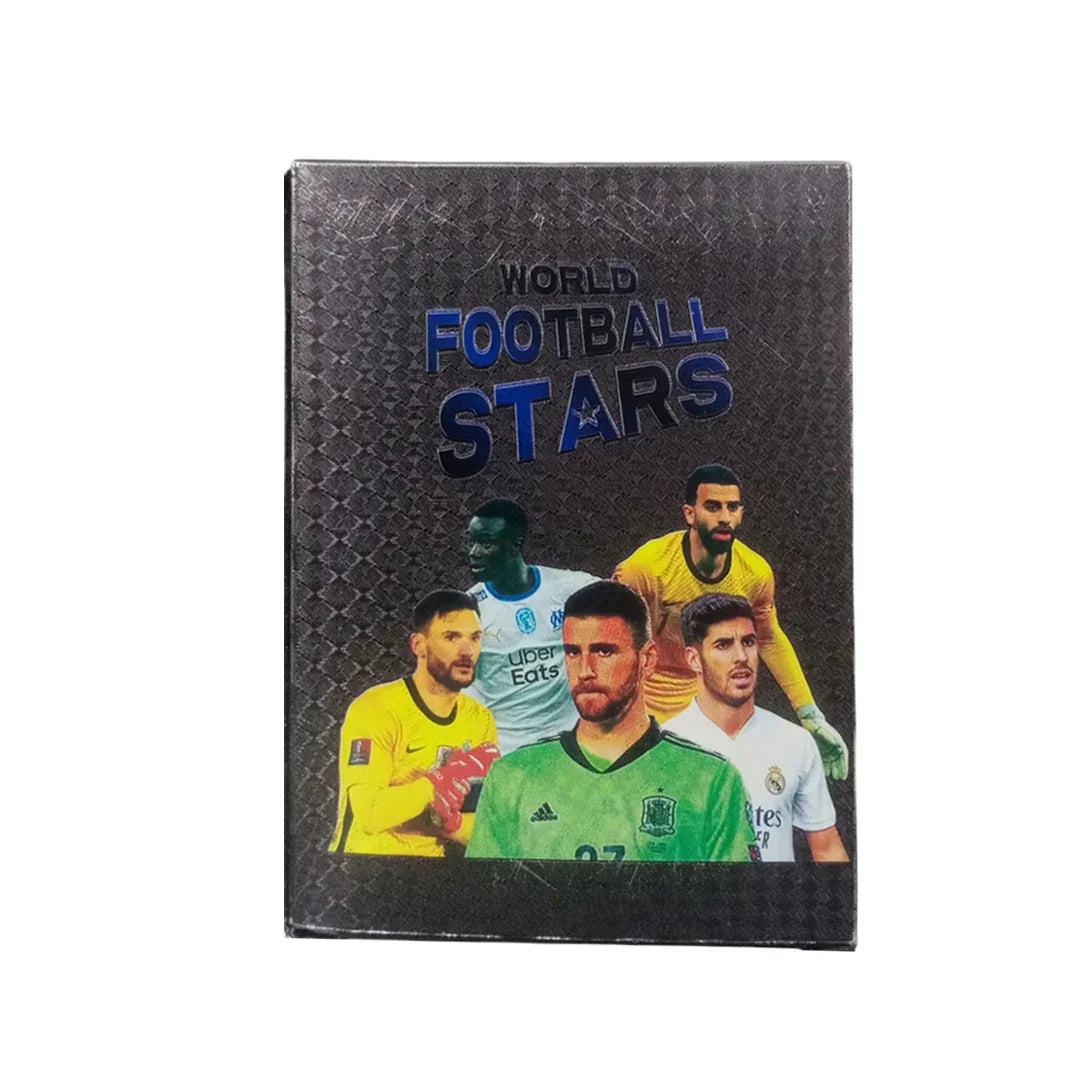 Football Super Stars Card Set – 55PCS Black Edition Football Star Cards | English Limited Edition Collector’s League Cards Gift for Kids & Fans - 1 Piece - Jaiman Toys