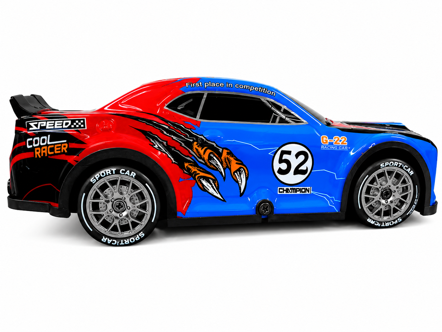 Drive Storm 1:22 Scale 4WD RC Drift Racing Car with Spray Mist, LED Lights & 2.4GHz Remote Control – High Speed Toy Car with Drift Tyres for Kids