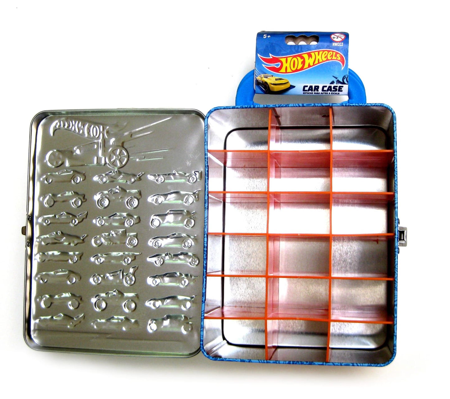 HOT WHEELS: METALLIC CAR CASE (STORES UP TO 18 CARS)