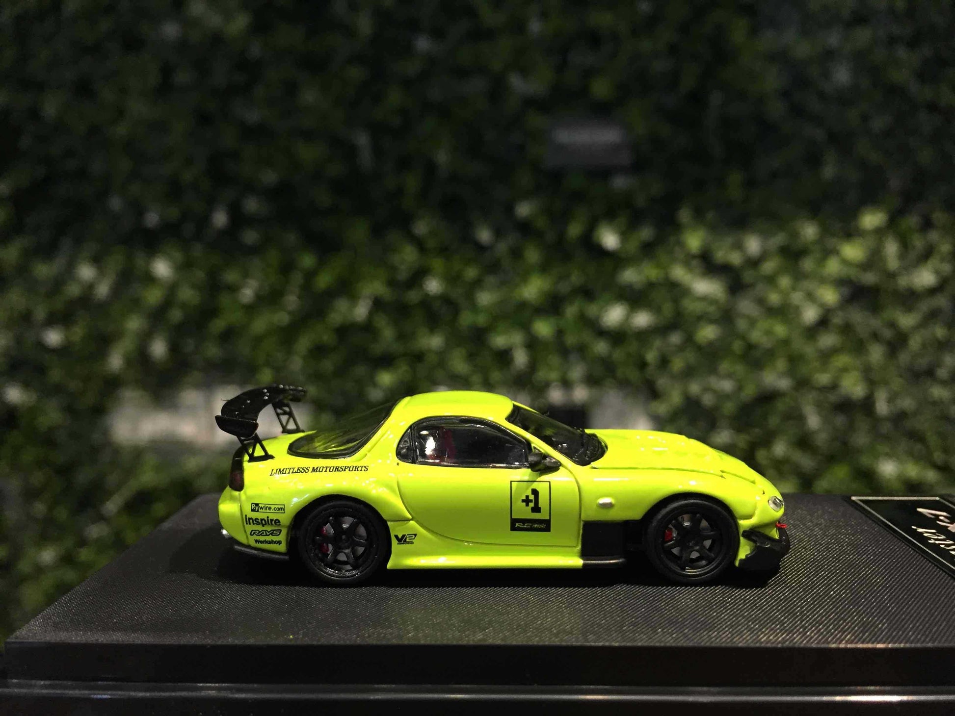 1:64 MAZDA RX-7 BSC Lime Green Diecast Car Model - Jaiman Toys