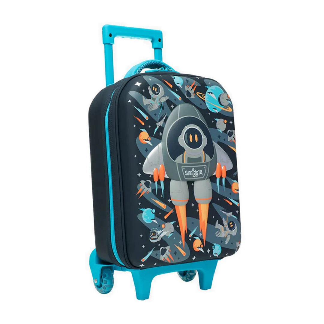 Smiggle Junior Trolley Suitcase 16"Inch – Hardtop Kids Travel Bag with Wheels & Pull-Out Handle
