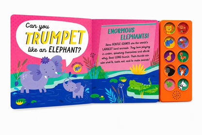 Let’s Roar! Interactive Animal Sound Book with 10 Real Animal Sounds for Toddlers & Kids