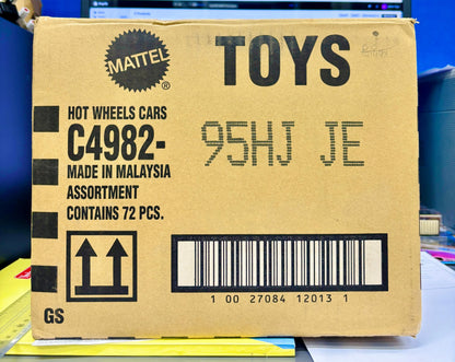 Hot Wheels 2025 Factory-Sealed Case J (95HJ JE) – 72 Die-Cast Cars by Mattel (Brand New Box) - Jaiman Toys
