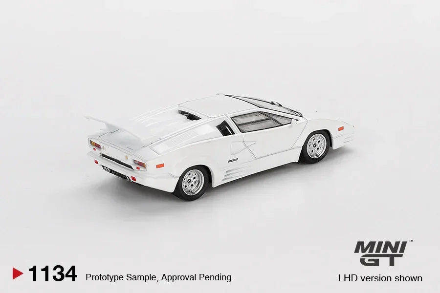 Mini GT 1:64 Racing Duo Set – Hyundai i20 N Rally1 #11 Rally Croatia 2023 Power Stage Winner + Lamborghini Countach 25th Anniversary White Diecast Model Cars