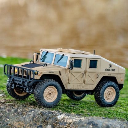 RC 4WD Military Climbing Truck 1:12 Scale | 2.4GHz Remote Control Off-Road Crawler with LED Lights, Independent Suspension & RTR Design