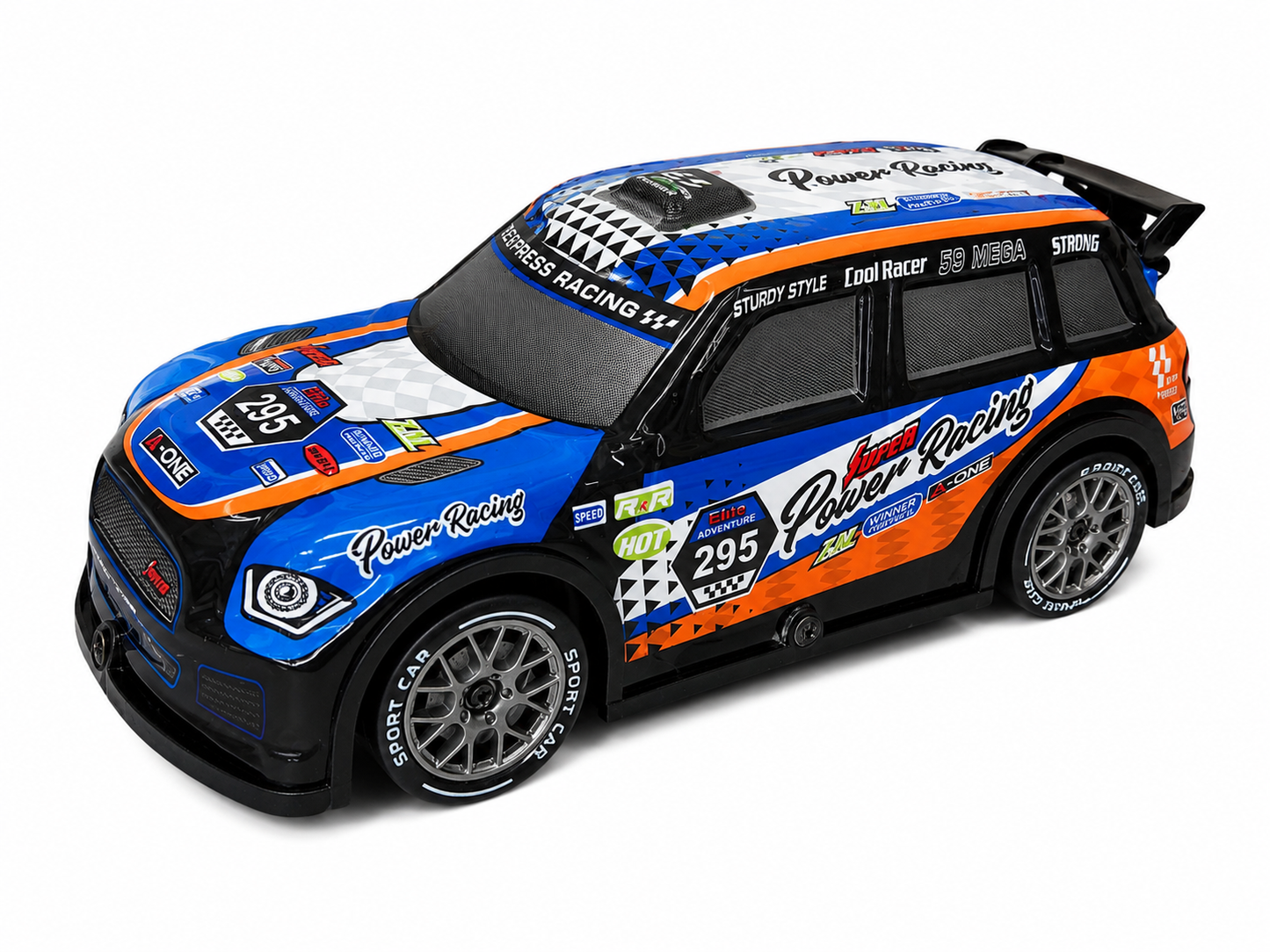 Drive Storm 1:22 Scale RC Drifting Racing Car with 2.4GHz Remote Control, LED Lights & Extra Drift Tyres – High Speed Rechargeable Toy Car for Kids
