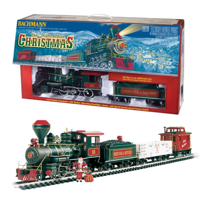 Bachmann Trains - Night Before Christmas Ready To Run Electric Train Set - Large "G" Scale