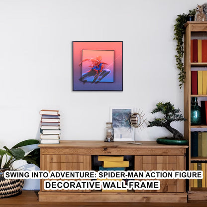 Swing into Adventure: Spider-Man Action Figure Decorative Wall Frame - Bring the Marvel Hero to Life