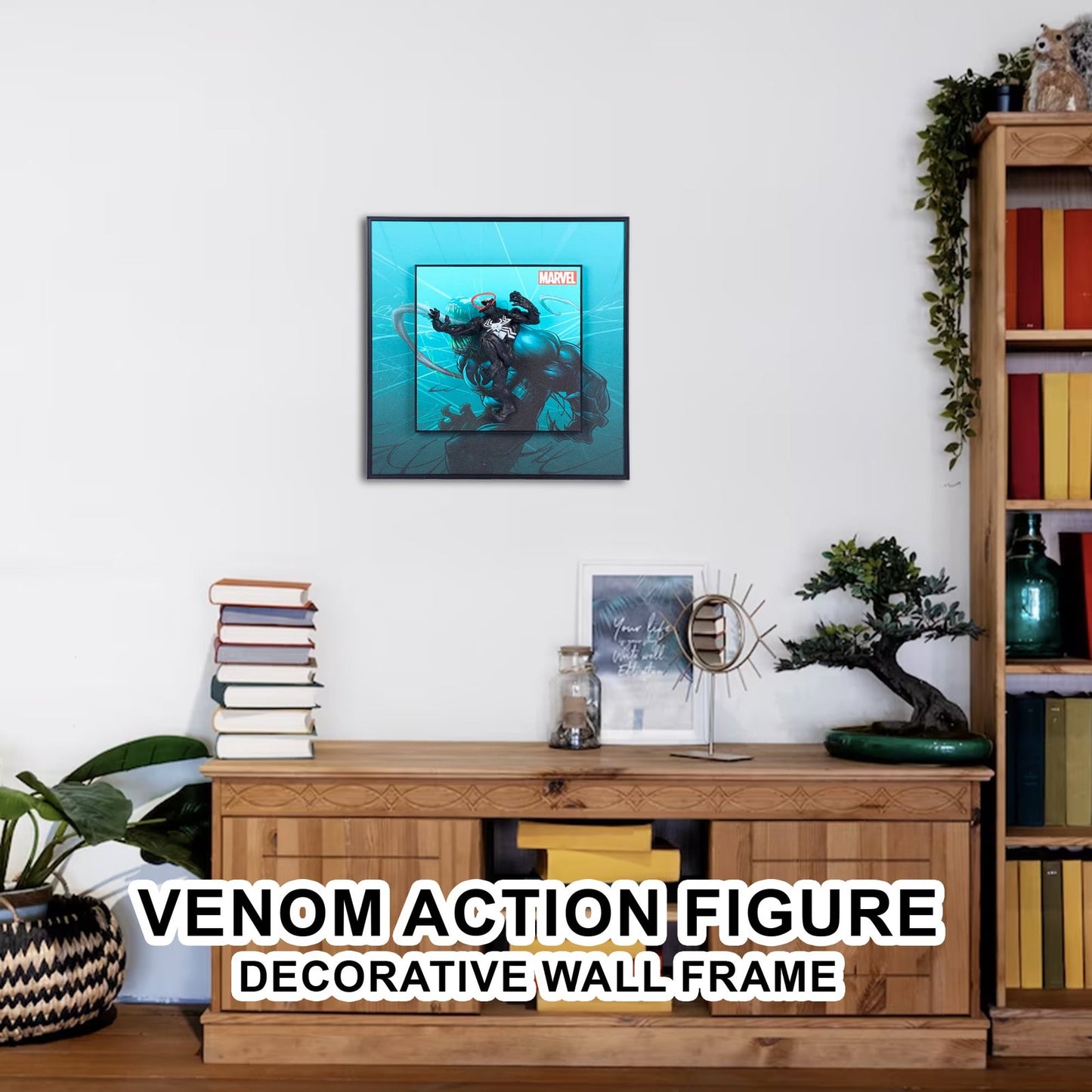 venom Action Figure Decorative Wall Frame   - Unleash the Sinister Beauty