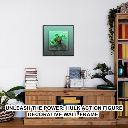 Unleash the Power: Hulk Action Figure Decorative Wall Frame - Transform Your Space with Superhero Strength