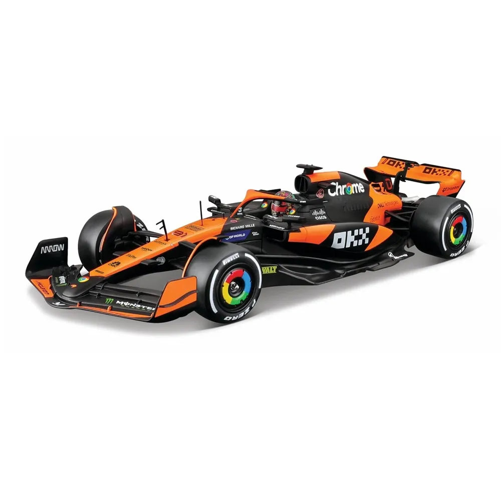 Bburago 1:24 McLaren MCL38 – Oscar Piastri #81 | Miami Grand Prix 2024 | Official Diecast F1 Model