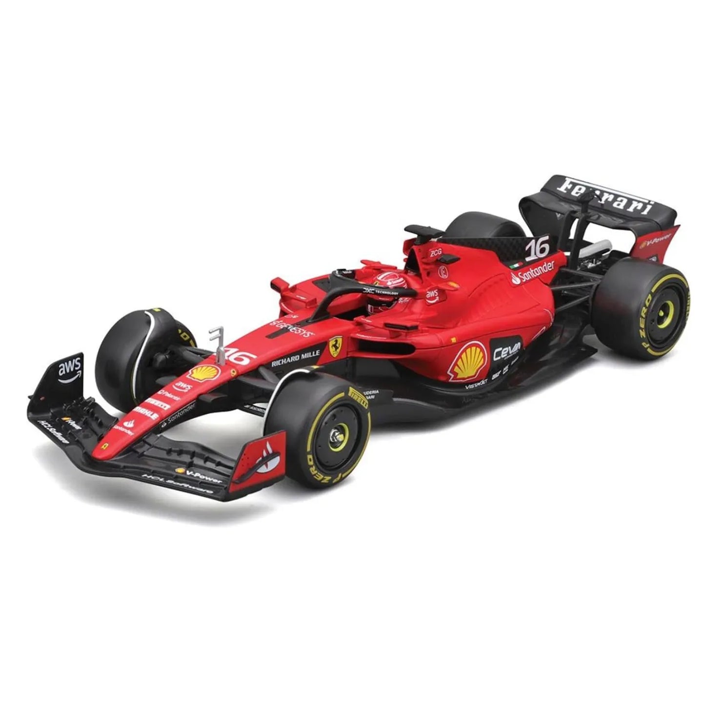 Bburago 1:24 Ferrari SF-23 #16 Charles Leclerc – Formula 1 Diecast Model Car