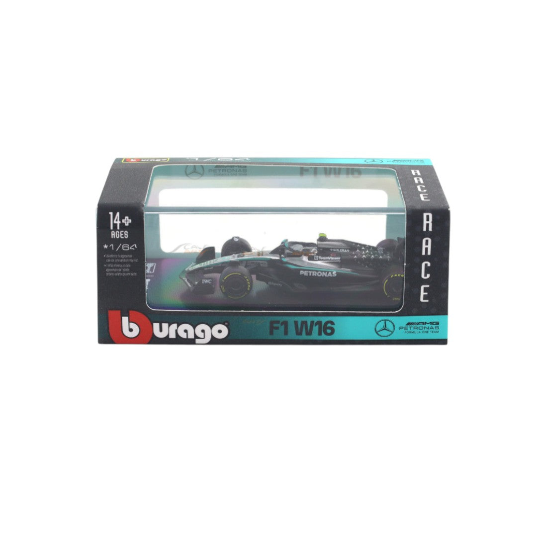 Bburago 1:64 Mercedes-AMG F1 W16 E Performance #12 2025 Diecast Formula 1 Racing Car Model