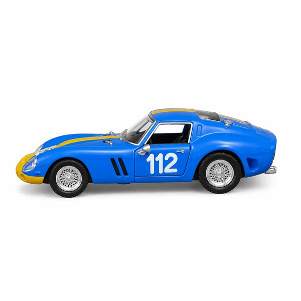 Bburago 1:64 Ferrari 250 GTO (1964) Racing Die-Cast Scale Model Car #112 | Detailed Collectible Classic Sports Car Model for Collectors, Ferrari Fans & Motorsport Enthusiasts