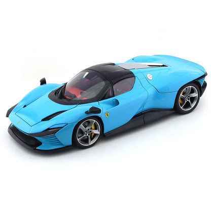 Bburago 1:18 Ferrari Daytona SP3 Blue Die-Cast Model Car – Signature Series Collectible