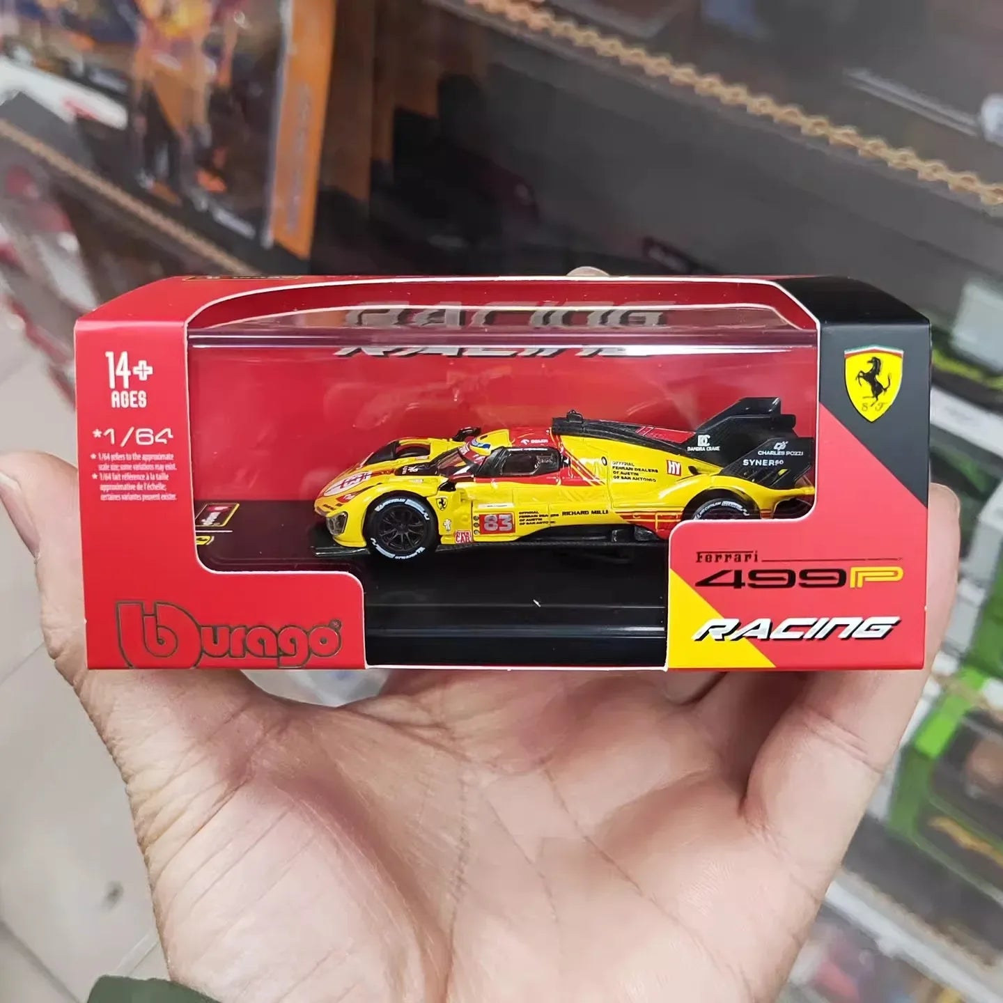 Bburago 1:64 Ferrari 499P Racing Die-Cast Model Car – Official Licensed Ferrari Collectible | 2 Colour Variants