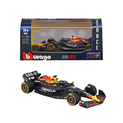 Bburago 1:64 Oracle Red Bull Racing RB21 #1 Max Verstappen Bahrain GP 2025 Diecast Formula 1 Car