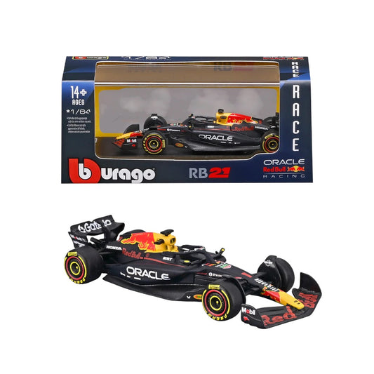 Bburago 1:64 Oracle Red Bull Racing RB21 #1 Max Verstappen Bahrain GP 2025 Diecast Formula 1 Car