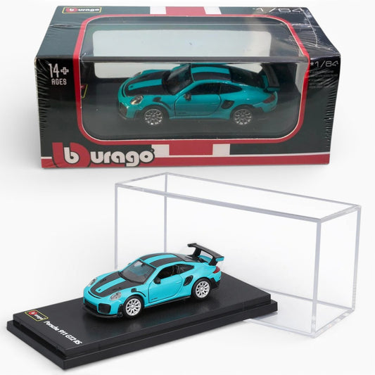 Bburago Porsche 911 GT2 RS 1:64 Diecast Model Car – Collector Display Car with Case | Bburago Diecast Collection