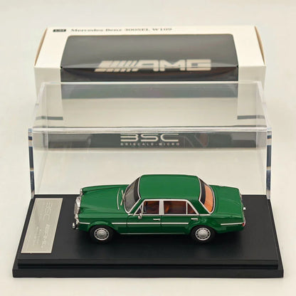 BSC 1:64 300SEL W109 AMG 6.8 Classic Green Model Diecast Metal Car - Jaiman Toys
