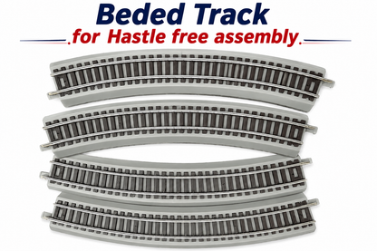HANFIY 66110A - DDT DIESEL SET - HO Scale 1:87 Electric Train Set with Metal Circular Track & Controller –  Railway Model Kit (100cm Loop)