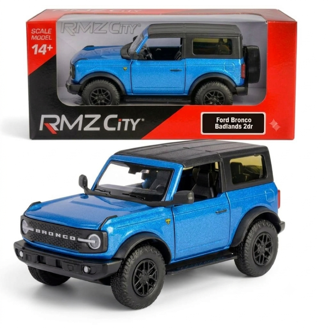 RMZ City 1:32 Ford Bronco Badlands 2dr Diecast Car Model –| Openable Doors With 2 Variants