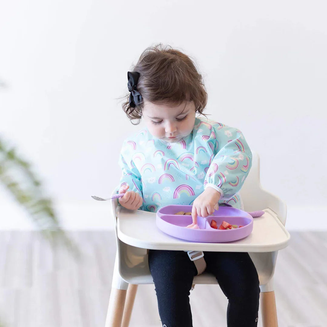 Bumkins Silicone Grip Dish lilac for Toddlers - Jaiman Toys