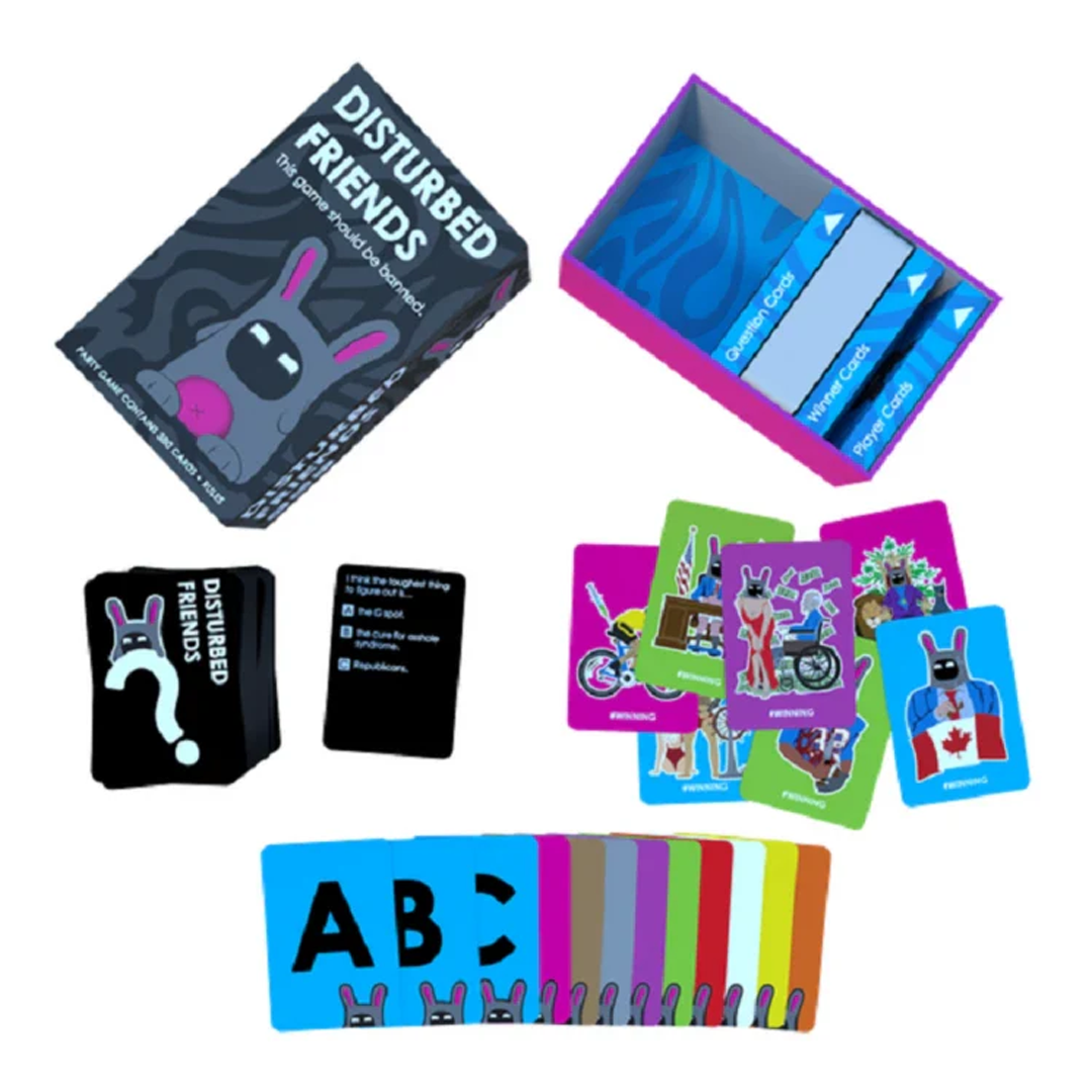 Kids Mandi Disturbed Friends Card Game, A Party Game Ideal for 21+