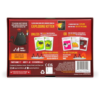 Exploding Kittens Asmodee Exploding Kittens Original Board Game