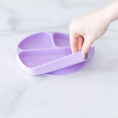 Bumkins Silicone Grip Dish lilac for Toddlers - Jaiman Toys