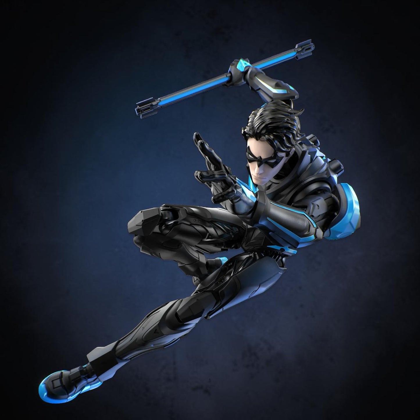 Blokees Champion Class DC Nightwing Building Kit | 100-Piece Official DC Collectible Model Set | 1:12 Scale Action Figure