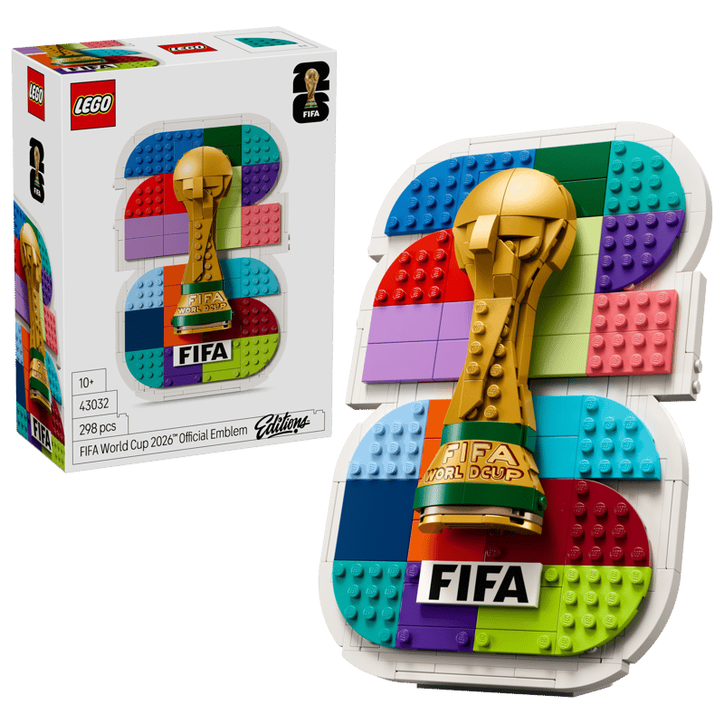 LEGO FIFA World Cup 2026™ Official Emblem 43032 Building Set | 298 Pieces | Premium Football Collectible Display Model for Kids, Teens & Adults