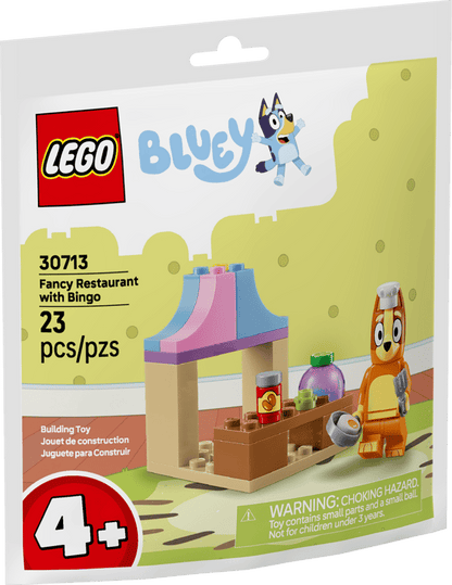 LEGO 30713 Bluey Fancy Restaurant with Bingo Polybag Building Set | 23 Pieces | Collectible Mini Playset