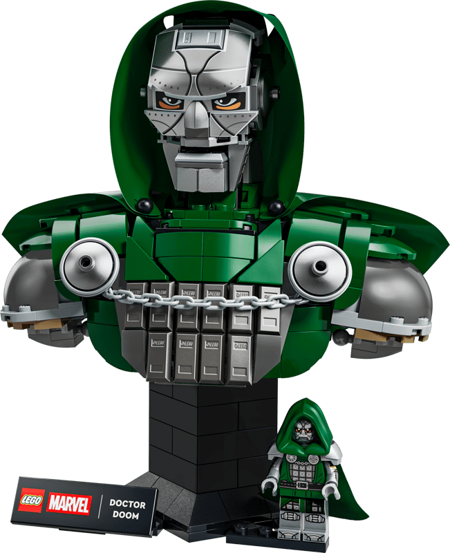 LEGO® Marvel Doctor Doom Bust 76345 – Avengers: Doomsday Collectible Display Model | 379-Piece Building Set for Adults